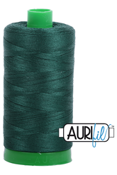 Aurifil Mako 40wt 2-ply Cotton 1000 m 1094 yd. spool - 2885 Medium Spruce